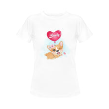 Load image into Gallery viewer, Corgi Girl Love Women&#39;s T-Shirt - 5 Designs-Apparel-Apparel, Corgi, Shirt, T Shirt-7