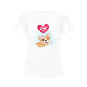 Corgi Girl Love Women's T-Shirt - 5 Designs-Apparel-Apparel, Corgi, Shirt, T Shirt-7