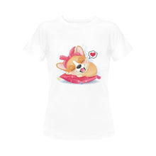 Load image into Gallery viewer, Corgi Girl Love Women&#39;s T-Shirt - 5 Designs-Apparel-Apparel, Corgi, Shirt, T Shirt-9