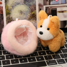 Load image into Gallery viewer, Corgi in an Egg Shell Plush Toy Keychain-Stuffed Animals-Corgi,Dog Memorial Gifts,Stuffed Animal-3
