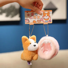 Load image into Gallery viewer, Corgi in an Egg Shell Plush Toy Keychain-Stuffed Animals-Corgi,Dog Memorial Gifts,Stuffed Animal-4