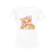 Corgi Mom and Baby Love Women's T-Shirt-Apparel-Apparel, Corgi, Shirt, T Shirt-4