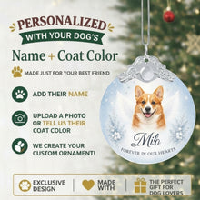 Load image into Gallery viewer, Corgi Ornament - Angel Dog Memorial Design - Personalized with Photo and Name-Christmas Ornament-Christmas,Christmas Ornament,Corgi,Personalize Artwork-2