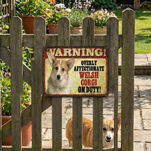 Load image into Gallery viewer, Image of a Corgi with a Corgi sign board