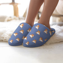 Load image into Gallery viewer, Corgi Slippers for Women - Corgi Bum Delight - Flannel-10