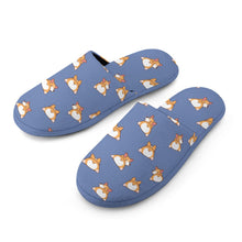 Load image into Gallery viewer, Corgi Slippers for Women - Corgi Bum Delight - Flannel-14