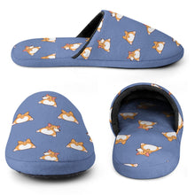 Load image into Gallery viewer, Corgi Slippers for Women - Corgi Bum Delight - Flannel-16