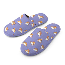 Load image into Gallery viewer, Corgi Slippers for Women - Corgi Bum Delight - Flannel-20