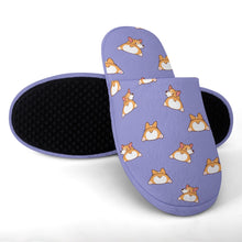 Load image into Gallery viewer, Corgi Slippers for Women - Corgi Bum Delight - Flannel-22