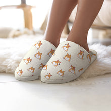 Load image into Gallery viewer, Corgi Slippers for Women - Corgi Bum Delight - Flannel-2