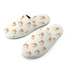 Load image into Gallery viewer, Corgi Slippers for Women - Corgi Bum Delight - Flannel-3