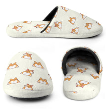 Load image into Gallery viewer, Corgi Slippers for Women - Corgi Bum Delight - Flannel-7