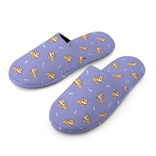 Load image into Gallery viewer, Corgi Slippers for Women - Elegant Corgi Delight - Flannel-20
