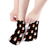 Load image into Gallery viewer, Corgi Socks - Ankle Length - My Corgi My Love-Accessories-Accessories,Corgi,Dog Dad Gifts,Socks-12