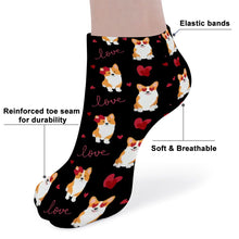 Load image into Gallery viewer, Corgi Socks - Ankle Length - My Corgi My Love-Accessories-Accessories,Corgi,Dog Dad Gifts,Socks-15