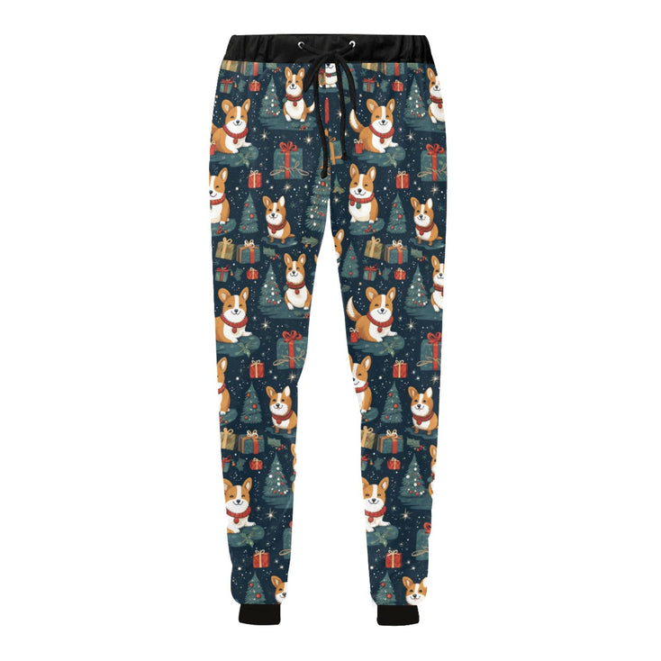 Corgi's Christmas Gifts Galore Christmas Unisex Sweatpants-Apparel-Apparel, Christmas, Corgi, Dog Dad Gifts, Dog Mom Gifts, Pajamas-4