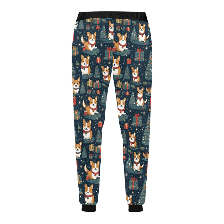 Corgi's Christmas Gifts Galore Christmas Unisex Sweatpants-Apparel-Apparel, Christmas, Corgi, Dog Dad Gifts, Dog Mom Gifts, Pajamas-5