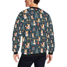 Load image into Gallery viewer, Corgi&#39;s Christmas Gifts Galore Fuzzy Sweatshirt for Men-Apparel-Apparel, Christmas, Corgi, Dog Dad Gifts, Sweatshirt-2