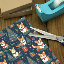 Load image into Gallery viewer, Corgi's Christmas Gifts Galore Gift Wrapping Paper - 2 Rolls-Christmas Ornament-Christmas,Corgi,Wrapping Paper-5