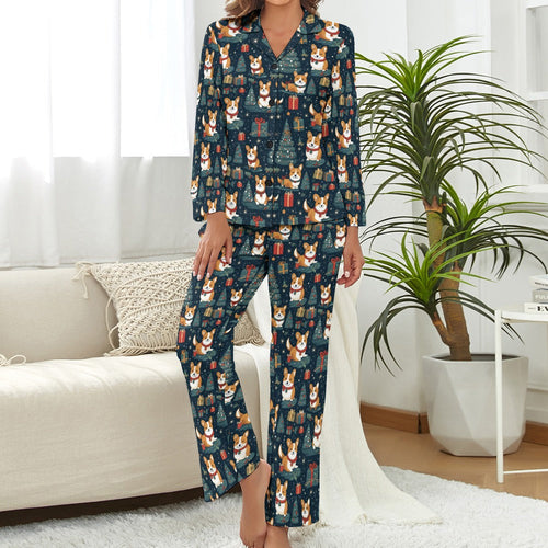 Corgi's Christmas Gifts Galore Pajamas Set for Women