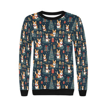 Load image into Gallery viewer, Corgi&#39;s Christmas Gifts Galore Sweatshirt for Women-Apparel-Apparel, Christmas, Corgi, Dog Mom Gifts, Sweatshirt-3