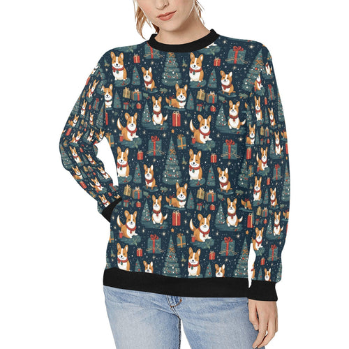 Corgi's Christmas Gifts Galore Sweatshirt for Women-Apparel-Apparel, Christmas, Corgi, Dog Mom Gifts, Sweatshirt-S-1