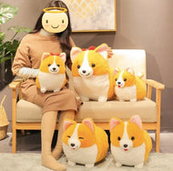 Corgis in a Row Stuffed Animal Plush Toys (Small to Giant Size)Soft Toy
