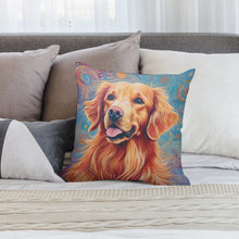Load image into Gallery viewer, Cosmic Aura Golden Retriever Plush Pillow Case-Cushion Cover-Dog Dad Gifts, Dog Mom Gifts, Golden Retriever, Home Decor, Pillows-2