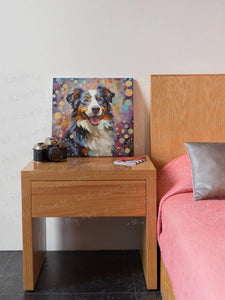 Cosmic Canine Australian Shepherd Framed Wall Art Poster-Art-Australian Shepherd, Dog Art, Home Decor, Poster-3