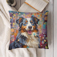 Load image into Gallery viewer, Cosmic Canine Australian Shepherd Plush Pillow Case-Cushion Cover-Australian Shepherd, Dog Dad Gifts, Dog Mom Gifts, Home Decor, Pillows-4