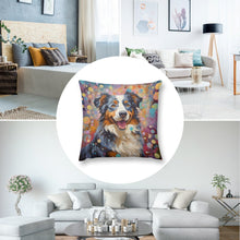 Load image into Gallery viewer, Cosmic Canine Australian Shepherd Plush Pillow Case-Cushion Cover-Australian Shepherd, Dog Dad Gifts, Dog Mom Gifts, Home Decor, Pillows-8