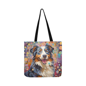 Cosmic Canine Australian Shepherd Shopping Tote Bag-Accessories-Accessories, Australian Shepherd, Bags, Dog Dad Gifts, Dog Mom Gifts-ONESIZE-2