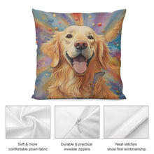 Load image into Gallery viewer, Cosmic Canine Golden Retriever Plush Pillow Case-Cushion Cover-Dog Dad Gifts, Dog Mom Gifts, Golden Retriever, Home Decor, Pillows-5