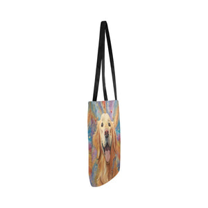 Cosmic Canine Golden Retriever Shopping Tote Bag-Accessories-Accessories, Bags, Dog Dad Gifts, Dog Mom Gifts, Golden Retriever-White-ONESIZE-3