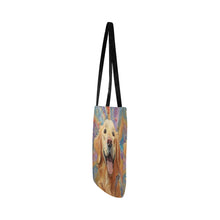 Load image into Gallery viewer, Cosmic Canine Golden Retriever Shopping Tote Bag-Accessories-Accessories, Bags, Dog Dad Gifts, Dog Mom Gifts, Golden Retriever-White-ONESIZE-4