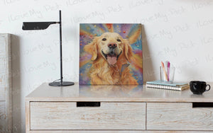 Cosmic Canine Golden Retriever Wall Art Poster-Art-Dog Art, Golden Retriever, Home Decor-3