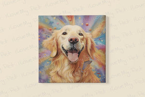 Cosmic Canine Golden Retriever Wall Art Poster-Art-Dog Art, Golden Retriever, Home Decor-4