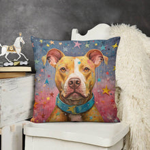 Load image into Gallery viewer, Cosmic Companion Pit Bull Plush Pillow Case-Cushion Cover-Dog Dad Gifts, Dog Mom Gifts, Home Decor, Pillows, Pit Bull-3