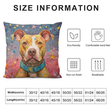 Load image into Gallery viewer, Cosmic Companion Pit Bull Plush Pillow Case-Cushion Cover-Dog Dad Gifts, Dog Mom Gifts, Home Decor, Pillows, Pit Bull-6