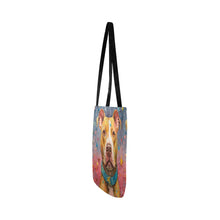 Load image into Gallery viewer, Cosmic Companion Pit Bull Special Lightweight Shopping Tote Bag-Accessories-Accessories, Bags, Dog Dad Gifts, Dog Mom Gifts, Pit Bull-White-ONESIZE-4