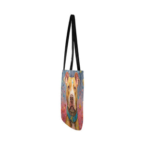 Cosmic Companion Pit Bull Special Lightweight Shopping Tote Bag-Accessories-Accessories, Bags, Dog Dad Gifts, Dog Mom Gifts, Pit Bull-White-ONESIZE-4