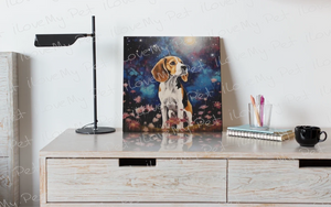Cosmic Contemplation Beagle Framed Wall Art Poster-Art-Beagle, Dog Art, Home Decor, Poster-2