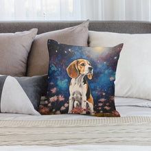 Load image into Gallery viewer, Cosmic Contemplation Beagle Plush Pillow Case-Cushion Cover-Beagle, Dog Dad Gifts, Dog Mom Gifts, Home Decor, Pillows-2