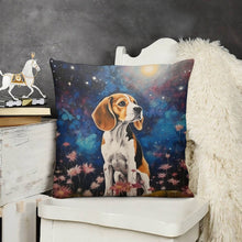 Load image into Gallery viewer, Cosmic Contemplation Beagle Plush Pillow Case-Cushion Cover-Beagle, Dog Dad Gifts, Dog Mom Gifts, Home Decor, Pillows-3