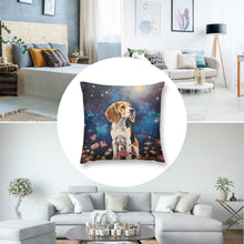 Load image into Gallery viewer, Cosmic Contemplation Beagle Plush Pillow Case-Cushion Cover-Beagle, Dog Dad Gifts, Dog Mom Gifts, Home Decor, Pillows-8