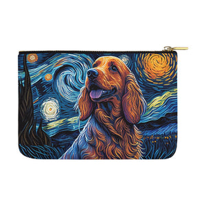 Cosmic Cutie Cocker Spaniel Carry-All Pouch-Accessories-Accessories, Bags, Cocker Spaniel, Dog Dad Gifts, Dog Mom Gifts-White-ONESIZE-3