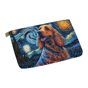 Cosmic Cutie Cocker Spaniel Carry-All Pouch-Accessories-Accessories, Bags, Cocker Spaniel, Dog Dad Gifts, Dog Mom Gifts-White-ONESIZE-4