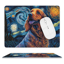 Load image into Gallery viewer, Cosmic Cutie Cocker Spaniel Leather Mouse Pad-Accessories-Cocker Spaniel, Dog Dad Gifts, Dog Mom Gifts, Home Decor, Mouse Pad-ONE SIZE-White-2