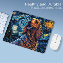 Load image into Gallery viewer, Cosmic Cutie Cocker Spaniel Leather Mouse Pad-Accessories-Cocker Spaniel, Dog Dad Gifts, Dog Mom Gifts, Home Decor, Mouse Pad-ONE SIZE-White-5