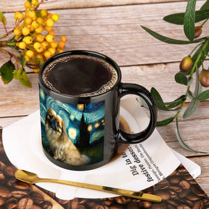 Cosmic Cutie Pekingese Coffee Mug-Mug-Accessories, Dog Dad Gifts, Dog Mom Gifts, Home Decor, Mugs, Pekingese-ONE SIZE-Black-3